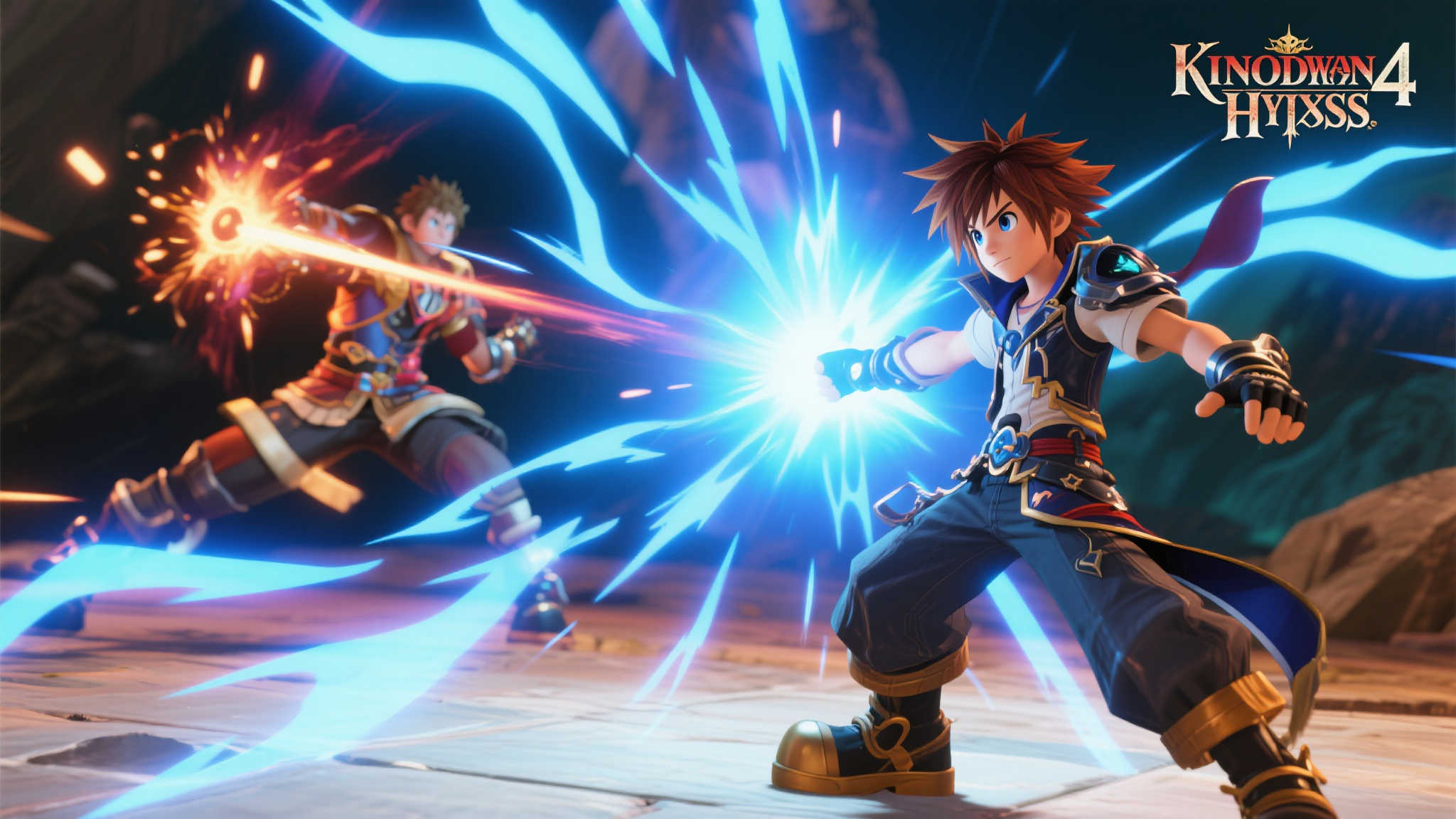 《王国之心4》最新截图曝光：画面细腻，技能特效震撼升级！